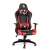 Delight Bemada BMD1106RD Gaming-Stuhl in Schwarz und Rot, mit Rennsport-Design, Lendenwirbelstütze, Kopfstütze und höhenverstellbar