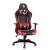 Delight Bemada BMD1106RD Gaming-Stuhl in Schwarz und Rot, mit Rennsport-Design, Lendenwirbelstütze, Kopfstütze und höhenverstellbar