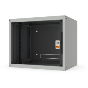 Legrand 9U 19-inch Wall Mount Network Rack Cabinet with Glass Door, Gray - Rack Cabinet