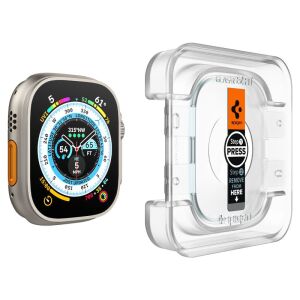 Spigen Glass EZ Fit Ochranné sklo pre Apple Watch Ultra 49mm s inštalačným rámikom - Spigen