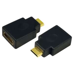 LogiLink AH0009 HDMI to mini HDMI adapter, black, gold plated connectors - HDMI Adapter