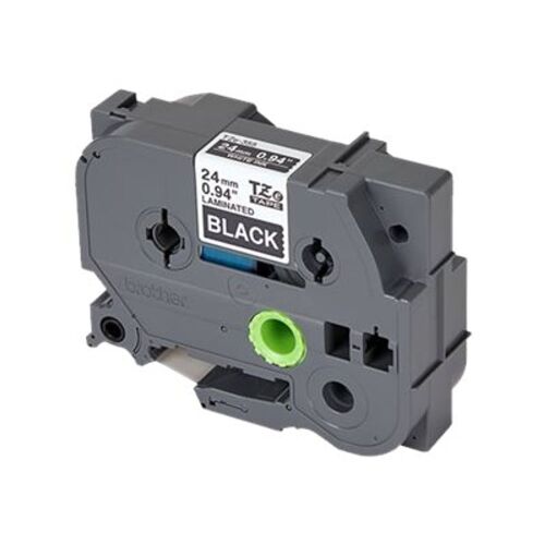 Brother TZE-355 24mm Black on White Laminated Label Tape Cartridge