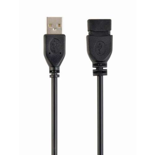Gembird USB 2.0 hosszabbító kábel, 4,5m, fekete, A-A