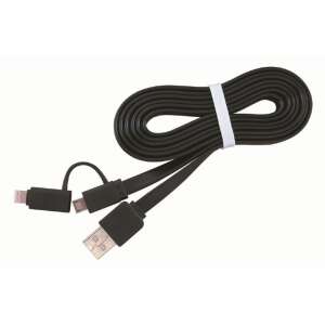 Gembird CC-USB2-AMLM2-1M USB Lightning charging combo cable 1m Black CC-USB2-AMLM2-1M 82562306 - Electronic