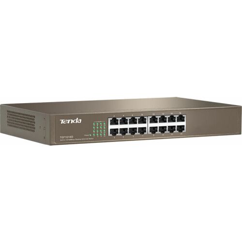 Tenda TEF1016D asztali switch, 16 port, 10/100Mbps 180622674 - Tenda