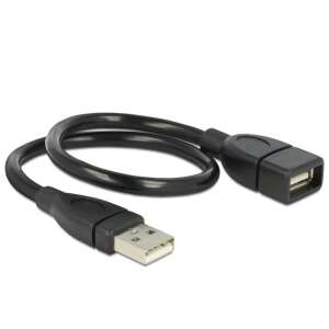 DeLock USB 2.0 Typ-A wtyk > USB 2.0 Typ-A gniazdo ShapeCable, 0,35m - Kabel USB