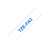 Brother TZe-FA3 12mm Fabric Tape, Blue on White