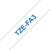 Brother TZe-FA3 12mm Fabric Tape, Blue on White
