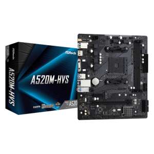 ASRock A520M-HVS AMD AM4 Motherboard - AMD