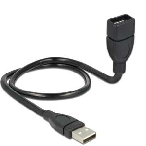 Kábel DeLock USB 2.0 A samec > A samica ShapeCable 0,5 m - USB káble