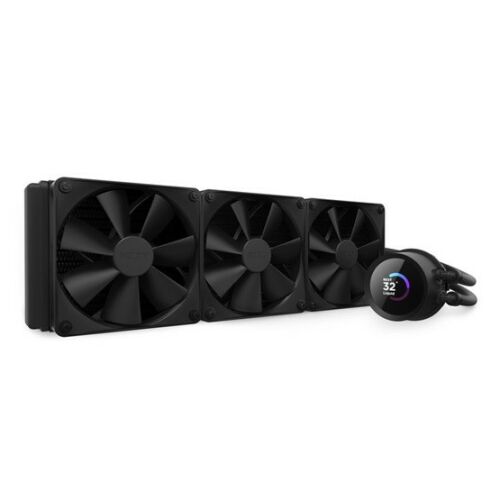 NZXT Kraken 360 Black folyadékhűtés LCD kijelzővel és három ventilátorral