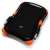Silicon Power Armor A30 2TB externe Festplatte, schwarz und orange, mit USB-Kabel