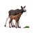Schleich Elch Mutter und Kalb Figur, realistisches Wildtierspielzeug