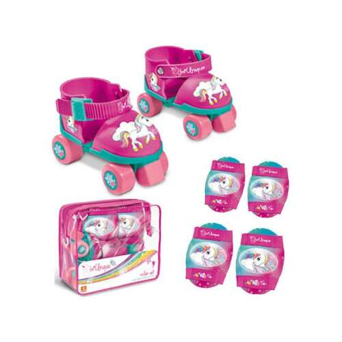 Mondo Toys Rollschuh-Set mit Schutz für Mädchen mit Einhorn-Motiv