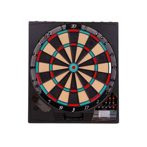 Elektromos darts tábla LED kijelzővel, 37 játéklehetőséggel, 1-4 játékos részére