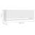 A fehér falra szerelhető szekrény méretei