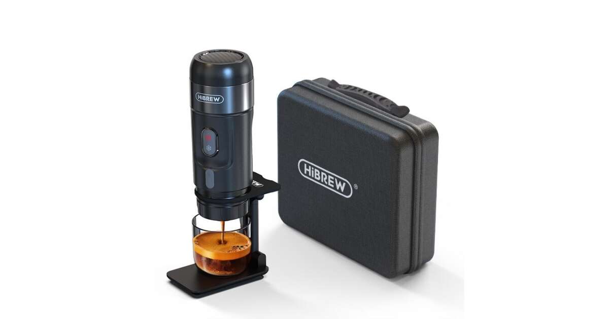 HiBREW H4A-premium 3-in-1 portable coffee maker with adapter and