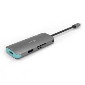i-tec USB-C Metal Nano Докинг станция с 4K HDMI и 60W захранване - I-Tec