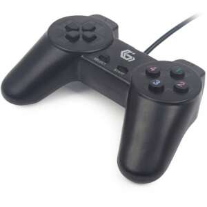 Gembird JPD-UB-01 USB Gamepad, czarny przewodowy gamepad do gier na PC - Gembird
