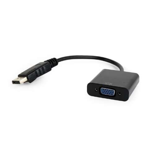 Кабел адаптер Gembird DisplayPort към VGA, черен, 20cm