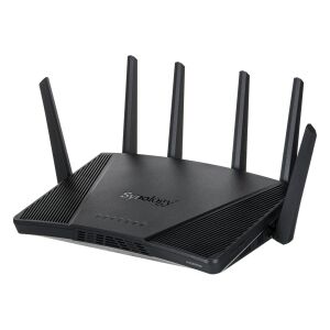 Router Synology RT6600ax Tri-Band WiFi 6, widok pod kątem - Synology