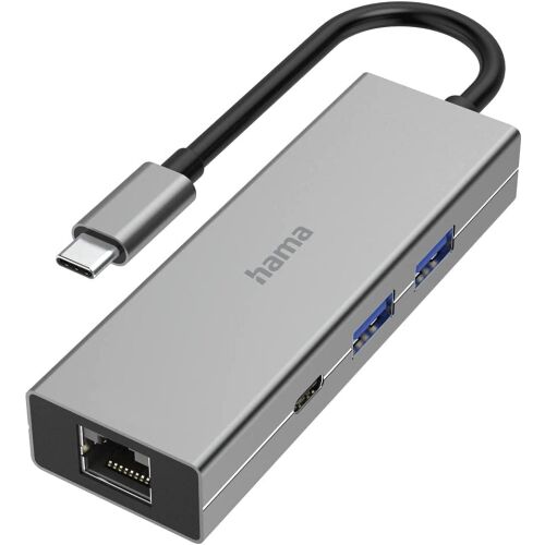 Hama USB 3.2 GEN1 TYPE-C HUB (2 USB, 1 USB TYPE-C) +LAN 200108