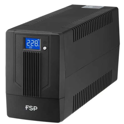 FSP PPF3602700 iFP600 LCD 600VA UPS, black, front view
