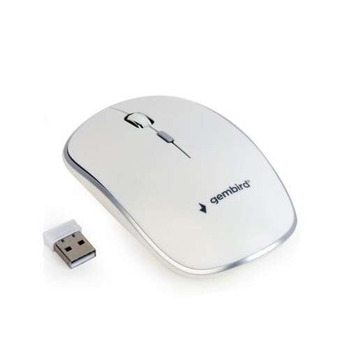 Gembird MUSW-4B-01-W bezprzewodowa mysz optyczna, biała