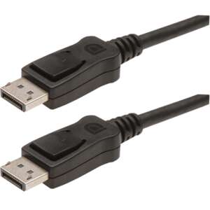Assmann DisplayPort kábel, 1m fekete, DP 1.2, 4K / 2K 60Hz, AK-340100-010-S - Port