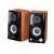 Genius SP-HF500A II 2.0 speaker system, black and wood finish