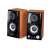 Genius SP-HF500A II 2.0 speaker system, black and wood finish