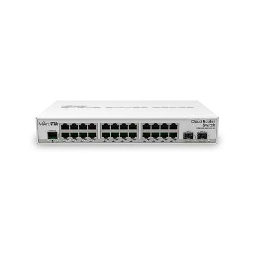MikroTik CRS326-24G-2S+IN Cloud Router Switch, 24 Gigabit Ethernet ports, 2 SFP+ ports, 512MB RAM