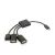 Gembird UHB-OTG-02 czarny hub OTG USB 2.0 do urządzeń mobilnych
