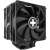 Xilence M705D Performance A+ CPU cooler, black, dual 120mm fans, side view