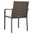 2 db Barna Polyrattan Kerti Szék Párnával - 56x59x84 cm 173890997