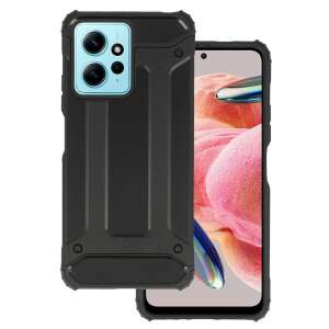 Xiaomi Redmi Note 12 4G Armor black shockproof case, front and back view - Electronic
