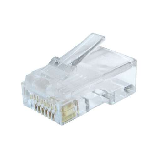Złącze Gembird RJ45 do kabla LAN CAT6, 8P8C, przezroczyste, 100 sztuk