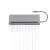 Адаптер за докинг станция Hama USB-C 10 в 1, сив, 100W, с кабели