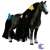 Schleich Horse Club Sofia's Beauties Quarter Horse Mare with Combable Mane, black horse figure with long mane and tail, purple brush, hair accessories