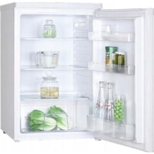 MPM Kompakt 127L Fehér Hűtőszekrény nyitott ajtóval és élelmiszerekkel - Egyajtós hűtőszekrény