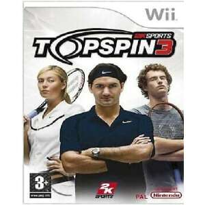 Top Spin 3 Wii video game, featuring tennis players on the cover - Console & PC Game