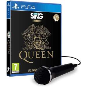 Let's Sing: Queen - Single Mic Bundle for PS4, includes game disc and one microphone - Console & PC Game