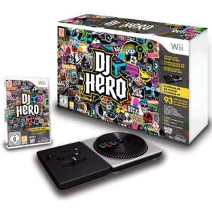 DJ Hero for Wii with turntable controller, game disc, and instruction manual - Console & PC Game