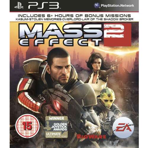 Mass Effect 2 PS3 game, includes 6+ hours of bonus missions