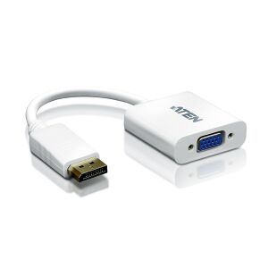 ATEN VC925 DisplayPort na VGA adaptér, biely, pohľad z uhla - DisplayPort redukcie