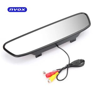 Autós LCD tolató monitor 5 hüvelykes LED visszapillantó tükör AV 12V ... (NVOX NW5005M) 138339800 - Tolatóradar