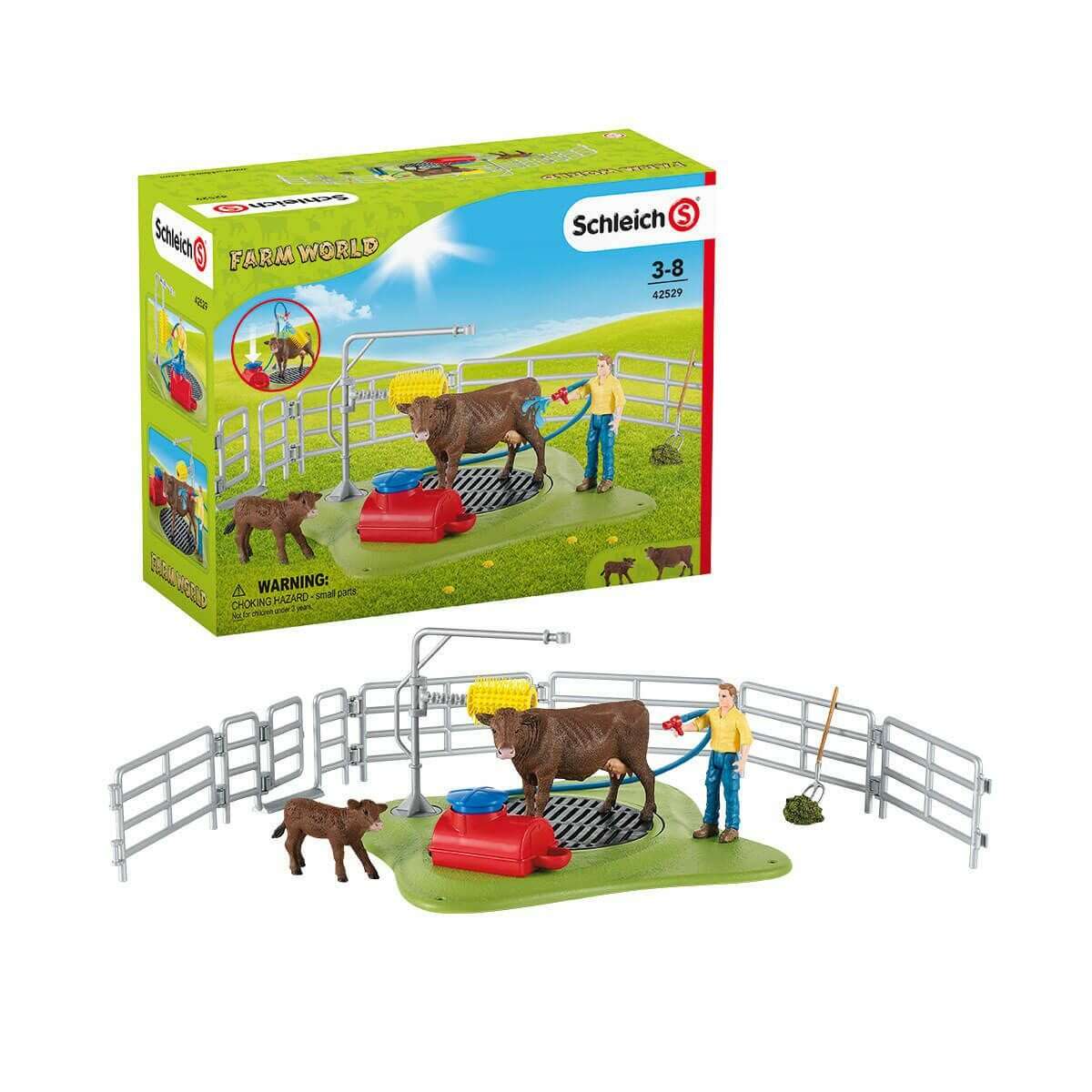 E-shop Sada figúrok Schleich, Farm World, Centrum na umývanie kráv