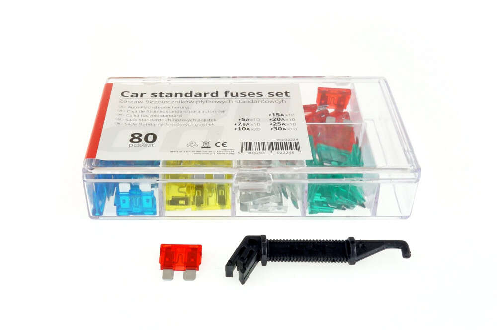80-piece Assorted Standard Car Fuses
