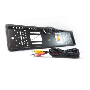 XD-402 rendszámtábla keret éjjellátó kamerával, fekete, autóhoz - Tolatóradar