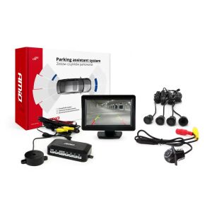 AMIO Parkolóasszisztens - 4 érzékelő - 4,3" Kamera 138340017 - Tolatóradar